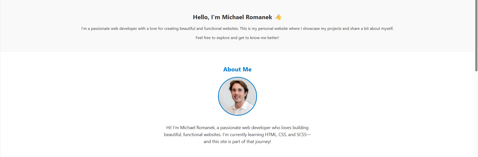 Personal Portfolio Website